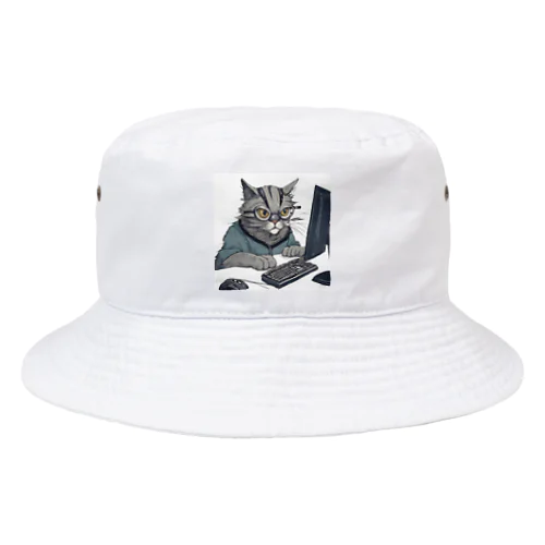 開発者猫 Bucket Hat