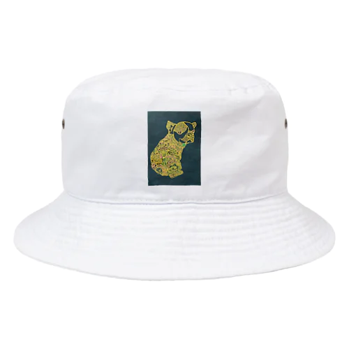 ペン画フレンチブル君 Bucket Hat