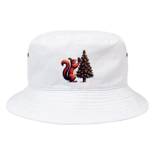 リスのクリスマス Bucket Hat