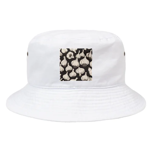 にんにくマシマシ(総柄) Bucket Hat