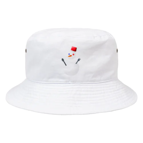 冬の雪だるまさん Bucket Hat