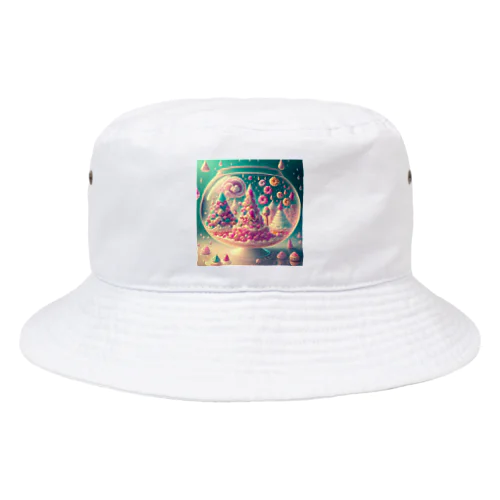 お菓子の国のおかしな飴の雨 Bucket Hat