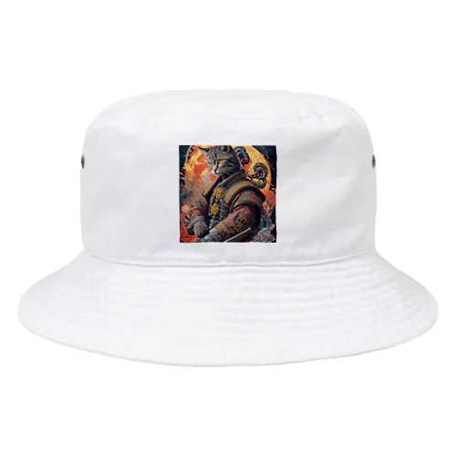 「猫舞う戦士の神響：武神の至高の姿」 Bucket Hat