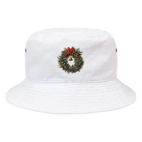 クリスマスリース Bucket Hat