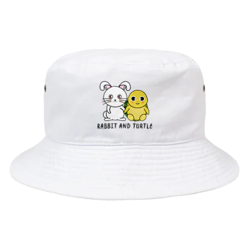 かわいいうさぎと亀 Bucket Hat