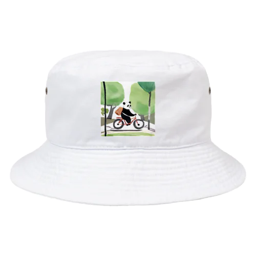 自転車パンダ Bucket Hat