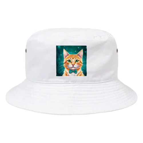 星空と猫さん Bucket Hat