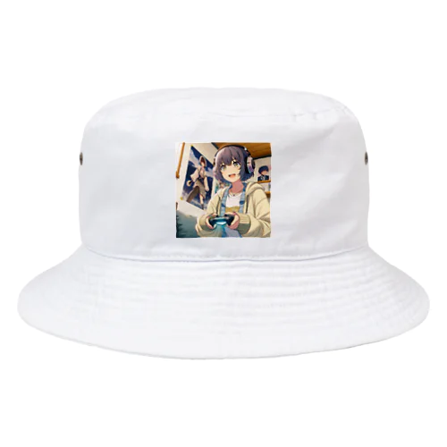 ゲームの夜に輝く笑顔 Bucket Hat