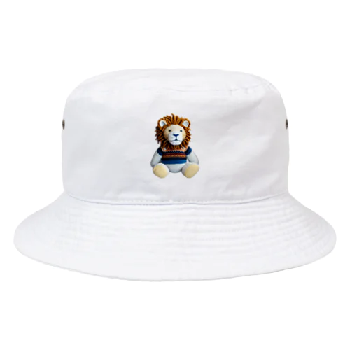 編みぐるみのライオン Bucket Hat