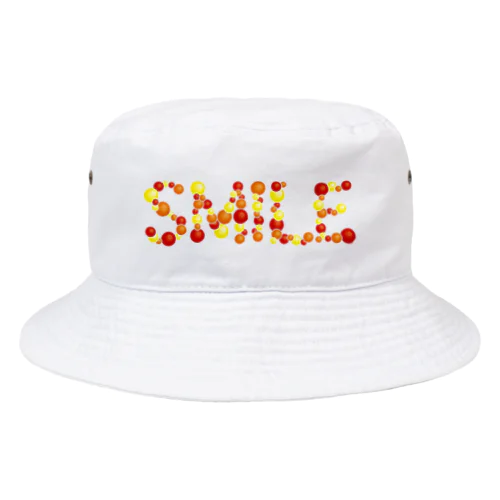 バルーン文字「SMILE」（赤色系） Bucket Hat