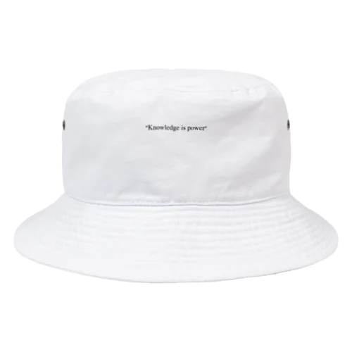 "Knowledge is power" Bucket Hat