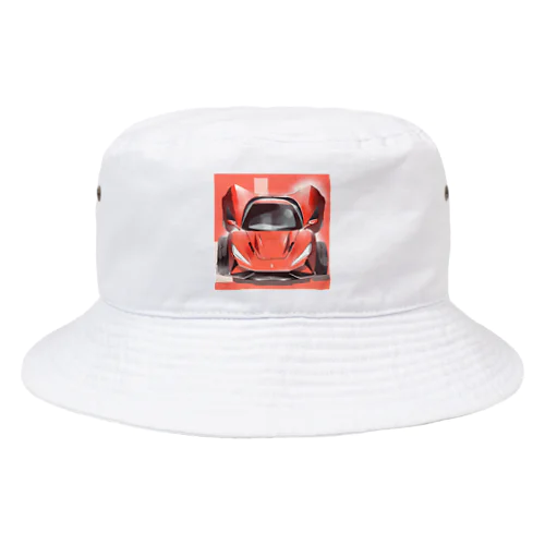 スポーツカーのイラストグッズ Bucket Hat