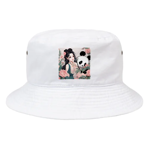 美女とパンダ Bucket Hat