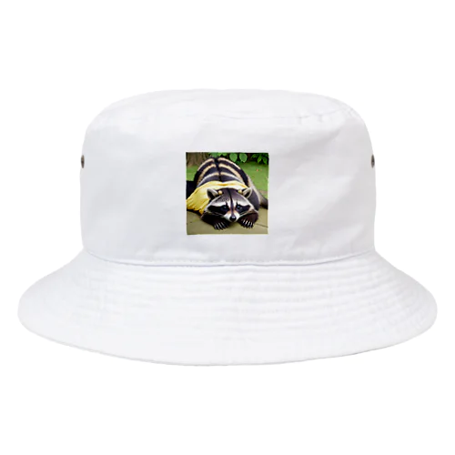 平伏あらいぐま Bucket Hat