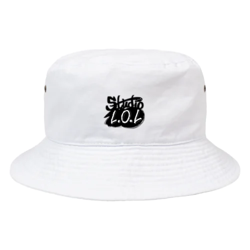 Studio L.O.L モノクロロゴ Bucket Hat