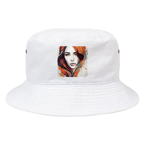 正面を向くどこか悲しげな女性 Bucket Hat