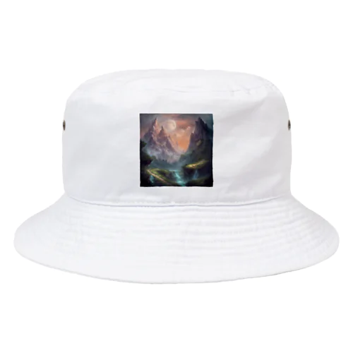 星と山 Bucket Hat