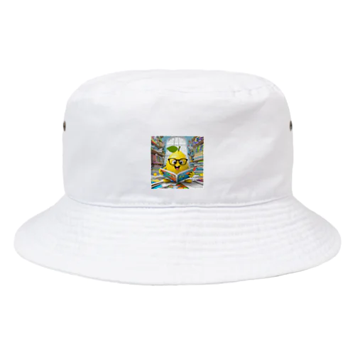 漫画を読んでる果物レモン Bucket Hat