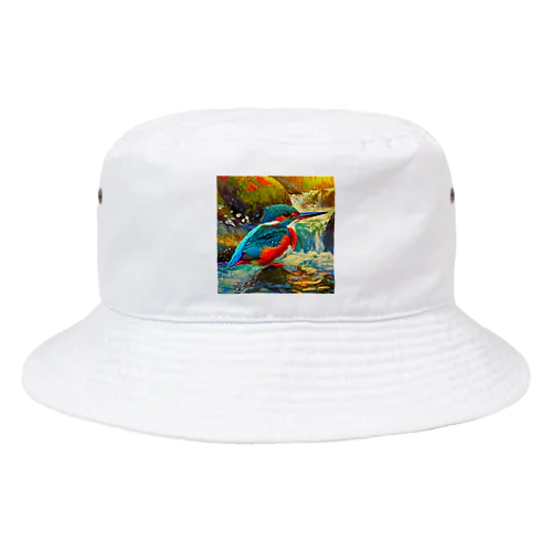 渓流のカワセミ Bucket Hat