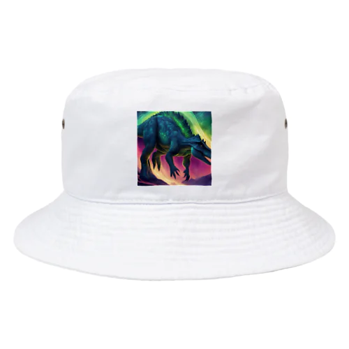 オーロラのような発光をする恐竜 Bucket Hat