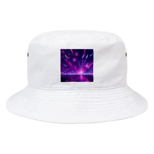 常に花火が打ち上げられている花火宇宙 Bucket Hat