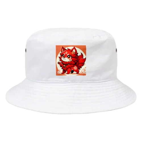 かわいいシーサーのアニメ風イラストグッズ Bucket Hat