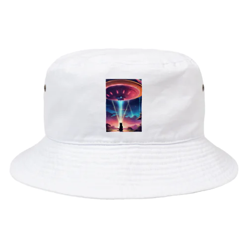 UFOに遭遇!? 不思議な猫のキャトルミューティレーション！👽🐱✨ Bucket Hat