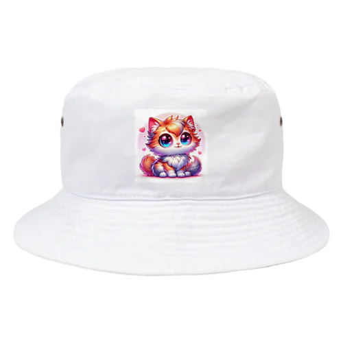 ふわふわ大目な可愛い猫 Bucket Hat