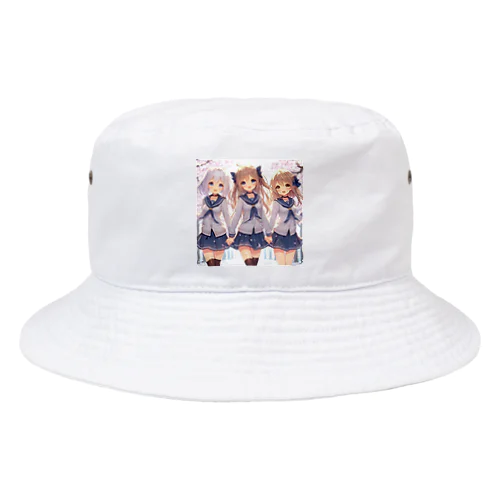 AIが作った可愛い制服の女の子 Bucket Hat