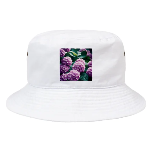 アジサイの球状の花房 Bucket Hat