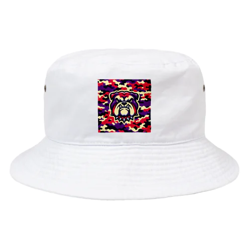 迷彩ブルドッグ Bucket Hat