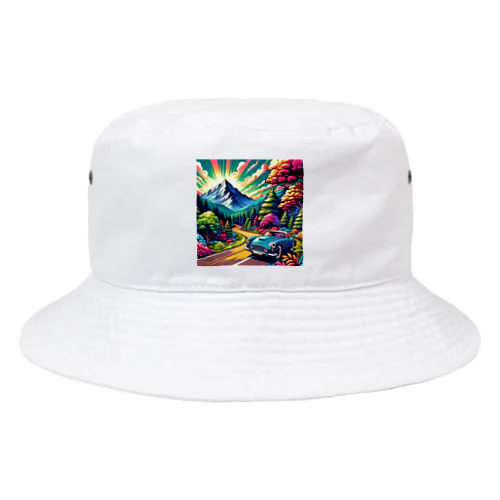 山のドライブ Bucket Hat