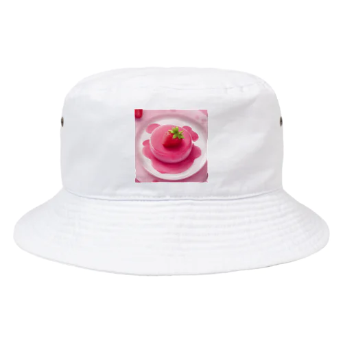 ピンクストロベリーかわいいプリン Bucket Hat