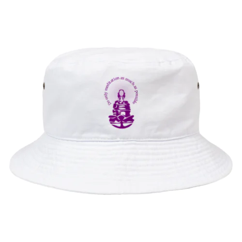 只管打坐h.t.　紫 Bucket Hat