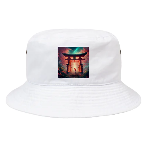 お稲荷様のご利益を Bucket Hat