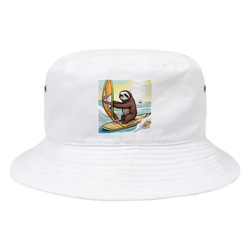 "A Sloth Trying Various Things"  Bucket Hat