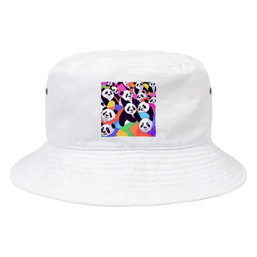 カラフルパンダ大集合！ Bucket Hat