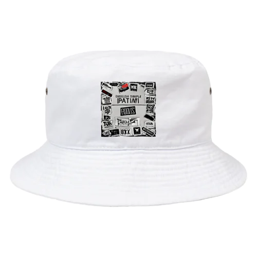 オシャレな英語ロゴ Bucket Hat