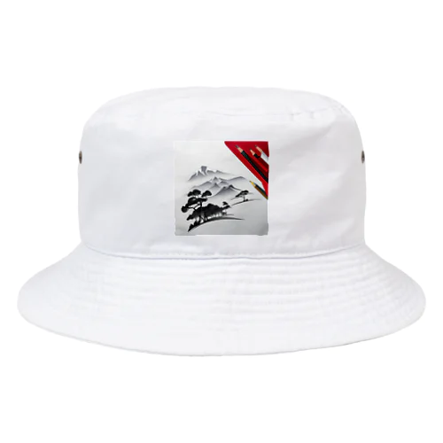 ワンポイント浮世 Bucket Hat