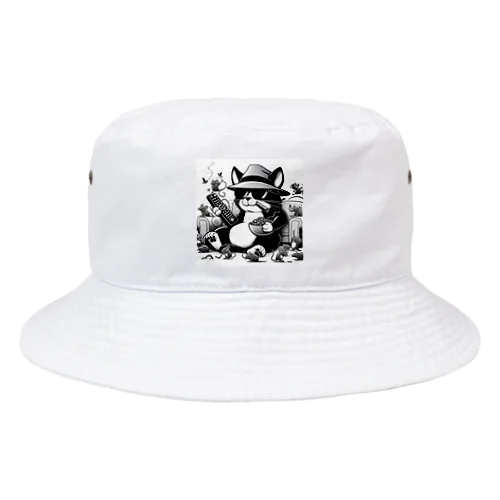 白摂生なネコ Bucket Hat