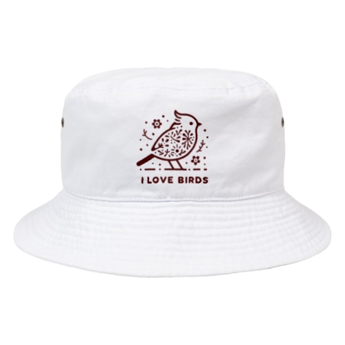 野山のカケス Bucket Hat