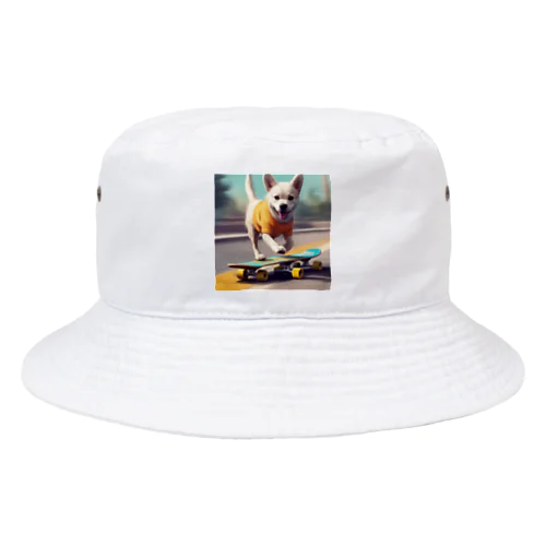 スケボーに乗っちゃう Bucket Hat