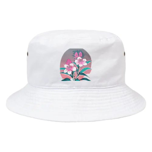 RetrowaveFlower-セツブンソウ- Bucket Hat