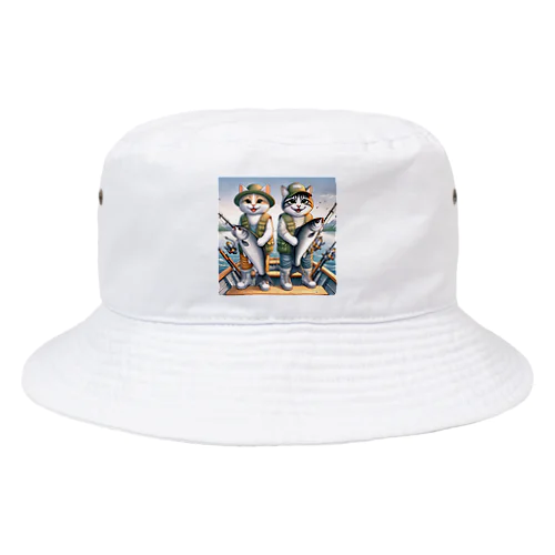 nekofishing仲良し Bucket Hat