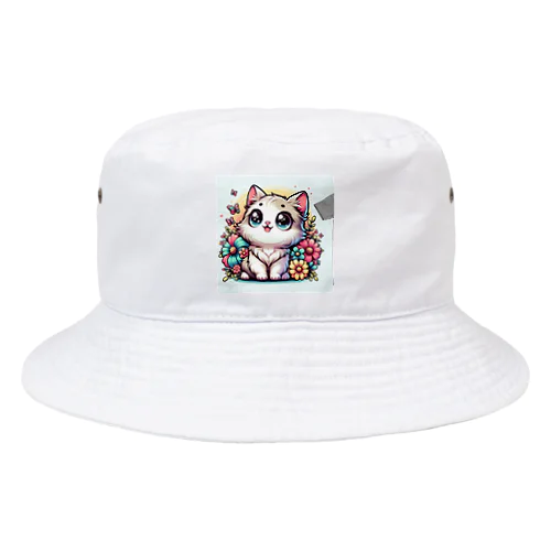 可愛いいねこが目を輝かせています！ Bucket Hat