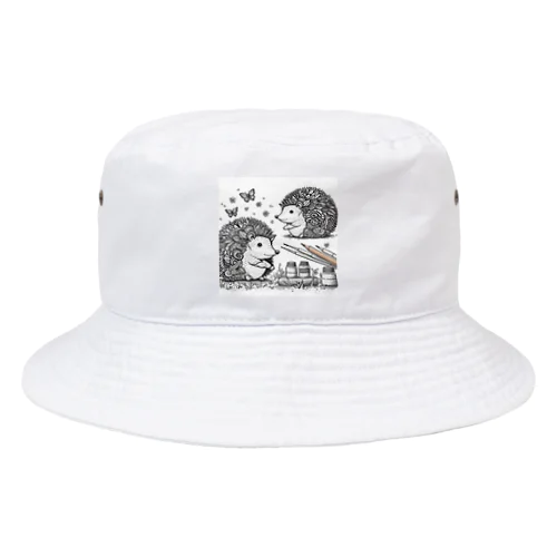 対面ハリネズミ Bucket Hat