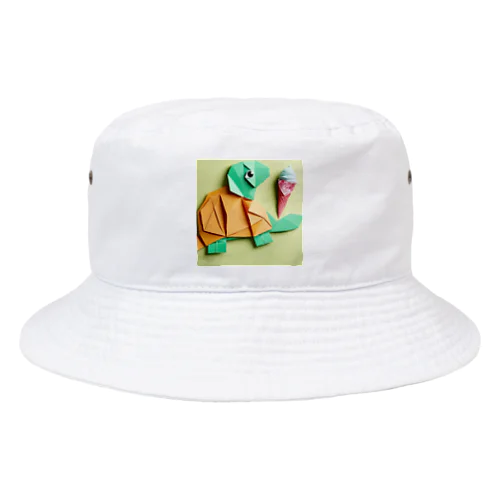 ice meets オリガミカメ Bucket Hat