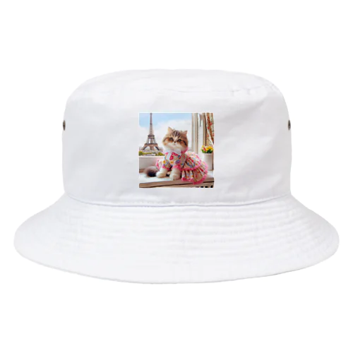 パリジェンヌな猫ちゃん Bucket Hat