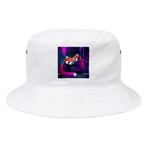 ネオンレッサーパンダ Bucket Hat