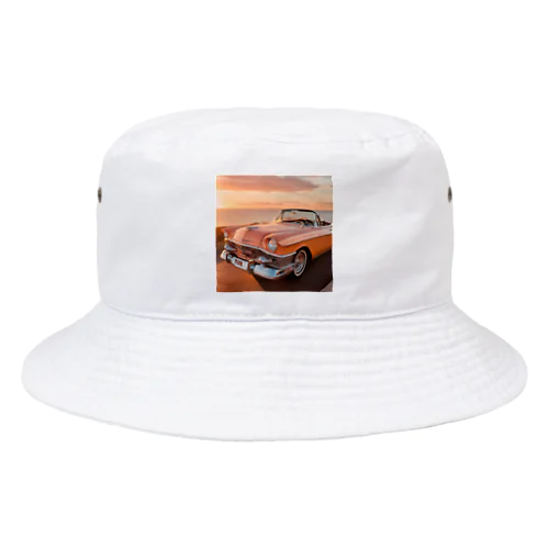 SUNSET ハワイアンクラシックカー Bucket Hat